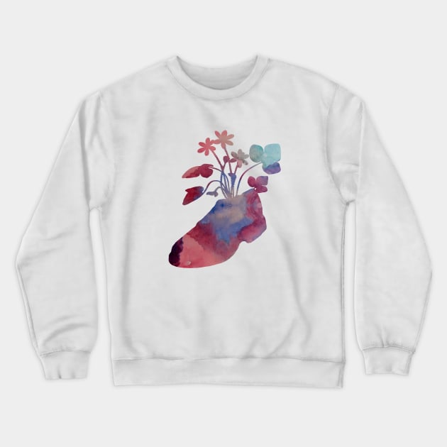 Shoeflowers Crewneck Sweatshirt by BittenByErmines